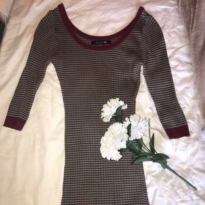 Bodycon sweater dress.